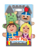 Melissa & Doug Palace Pals Hand Puppets (Set of 4) - Prince, Princess, Knight, and Dragon