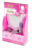 Melissa & Doug Decorate-Your-Own Wooden Vanity Craft Kit With Mirror and Storage Drawer