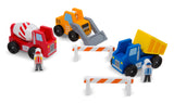 Melissa & Doug Construction Vehicle Wooden Play Set (8 pcs)