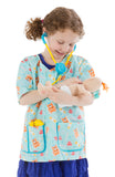 Melissa & Doug Pediatric Nurse Role Play Costume Set (8pc) - Includes Baby Doll, Stethoscope, Adult Unisex, Size: Newborn, Gold