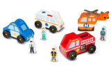 Melissa & Doug Emergency Vehicle Set