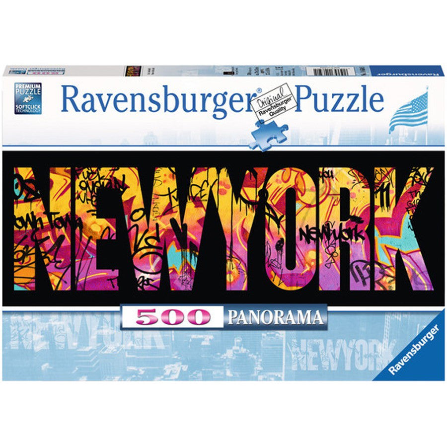 Ravensburger Adult Puzzles 500 pc Panorama Puzzle - New York Graffiti 14650