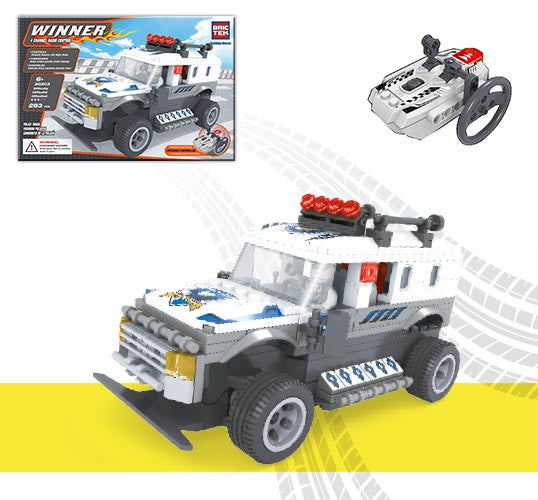 Brictek Building Blocks - 4 Channel Radio Control Police Truck 20203