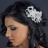 Rhinestone, Crystal & Lace Accent Clip 2718