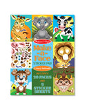 Make-A-Face Sticker Pad: Crazy Animals - (Paperback)
