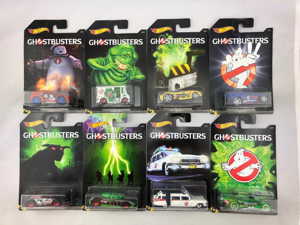 Mattel Hotwheels Ghostbusters Die Cast Complete Set Of 8 or One Unit DWD94