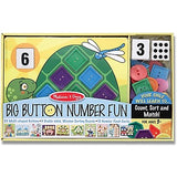 Melissa & Doug Big Button Number Fun Counting and Matching Activity Set Board Game