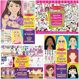 Melissa & Doug Sticker Pads Set: Jewelry and Nails, Dress-Up, Make-a-Face, Favorite Themes - 1225+ Stickers