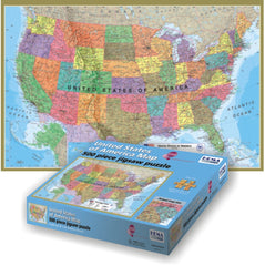 GeoToys 500 Pc Hema Usa Puzzle