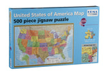 GeoToys 500 Pc Hema Usa Puzzle