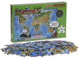 GeoToys Dino'S Animal World Map - 300 Pc Jigsaw Puzzle