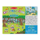 Melissa & Doug Color-Your-Own Sticker Pad - Animals (200+ Stickers to Color, 18 Scenes to Fill)
