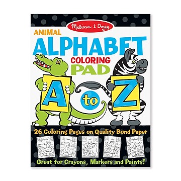 Colouring Pad - Animal Alphabet - Melissa & Doug Free Shipping