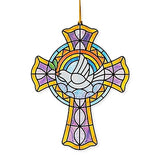 Melissa & Doug Stained Glass Made Easy Craft Kit: Cross - 110+ Stickers