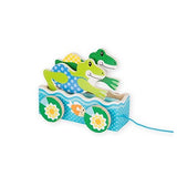 Melissa & Doug First Play Friendly Frogs Wooden Pull Toy