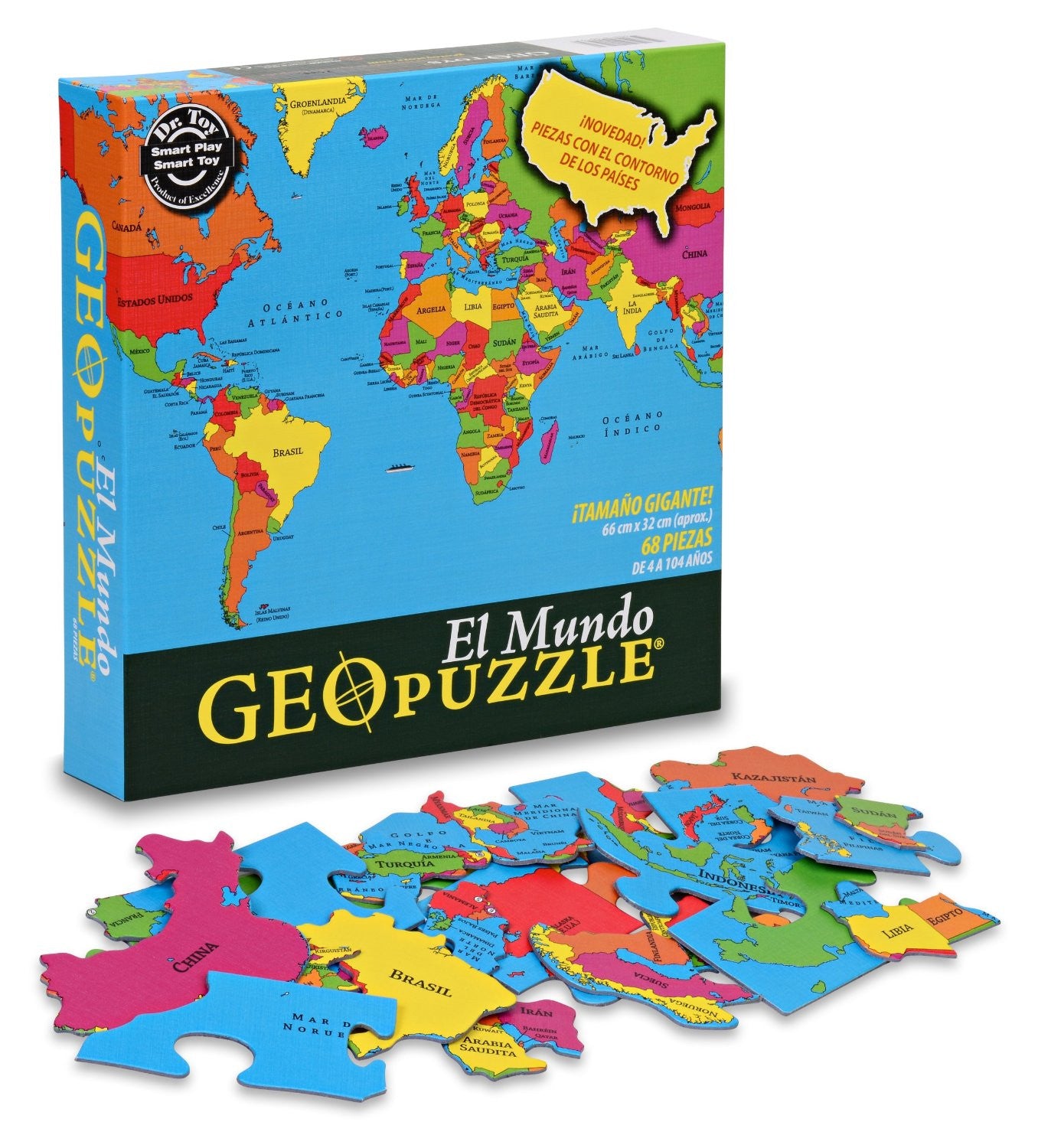 GeoToys Geopuzzle World (Spanish)