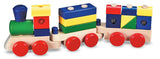 Melissa & Doug Stacking Train - Classic Wooden Toddler Toy (18pc)