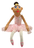 Melissa & Doug Ballerina Puppet - Full-Body With Detachable Wooden Rod for Animated Gestures