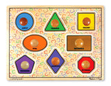 Melissa and Doug Kids Toy, Large Shapes Jumbo Knob Puzzle