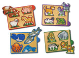 Melissa & Doug Animals Mini-Puzzle Pack