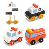 Melissa & Doug Stacking Emergency Vehicles