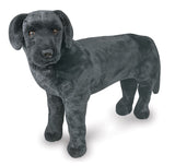 Melissa & Doug Black Lab Giant Stuffed Animal (Wildlife, Soft Fabric, Beautiful Black Lab Markings, 30.5" H x 19.5" W x 9.5" L)