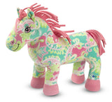 Melissa & Doug Ashley the Horse Stuffed Animal With Paisley Pattern - Ultra-Soft Fleece
