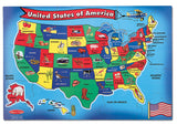 Melissa and Doug Toy, U.s.a. Map Floor (51 pc)