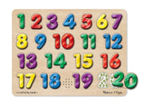 Melissa & Doug Spanish Numbers Sound Puzzle - Wooden Puzzle (20pc)