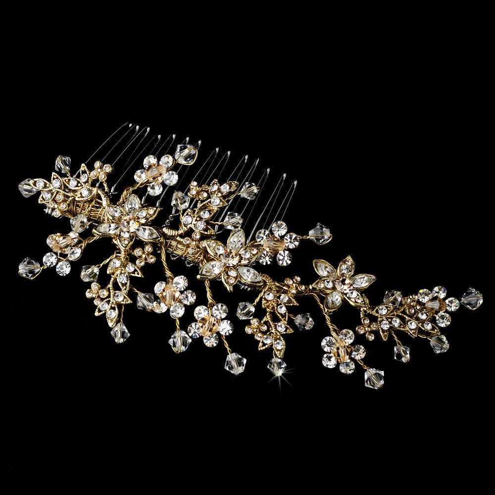 Swarovski Crystal Bridal Comb 001