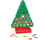 Melissa & Doug Countdown to Christmas Wooden Advent Calendar - Magnetic Tree, 25 Magnets