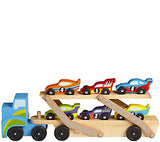 Melissa and Doug Kids' Mega Race-Car Carrier Toy