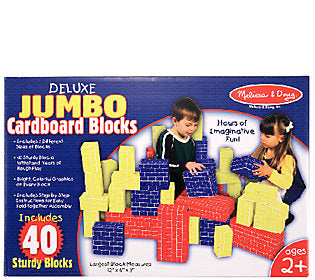 Melissa and Doug Toy, Deluxe Jumbo Cardboard Blocks