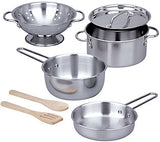 Melissa and Doug Kids' 8-Piece Pots & Pans Play Set
