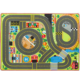 Melissa & Doug Jumbo Roadway Activity Rug With 4 Wooden Traffic Signs (79 x 58 inches)