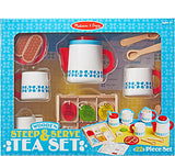 Melissa & Doug Wooden Steep & Serve Tea Set