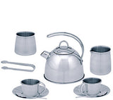 Melissa & Doug® Stainless Steel Tea Set and Storage Stand, 11 Pieces