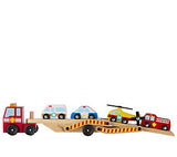 Melissa & Doug Emergency Vehicles Carrier Play Set