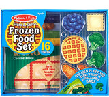 Melissa & Doug Store and Serve Frozen Food Resealable Cloth Bags With Wooden Play Food
