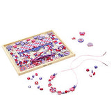 Melissa & Doug Deluxe Collection Wooden Bead Set With 340+ Beads for Jewelry-Making