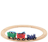 Melissa & Doug Farm Animal Wooden Train Set (12+pc)