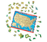 Melissa & Doug USA Map Sound Puzzle - Wooden Peg Puzzle With Sound Effects (40pc)