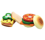 Melissa & Doug Wooden Sandwich-Making Pretend Play Food Set