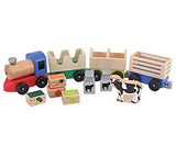 Toddler Melissa & Doug Wooden Farm Train