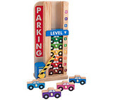 Melissa & Doug Stack & ct Wooden Parking Garage With 10 Cars