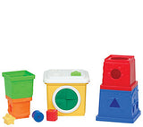 Melissa & Doug K's Kids Stacking Blocks Set With Sorting Shapes