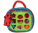 Melissa & Doug K's Kids Take-Along Shape Sorter Baby Toy With 2-Sided Activity Bag and 9 Textured Shape Blocks