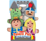 Melissa & Doug Palace Pals Hand Puppets (Set of 4) - Prince, Princess, Knight, and Dragon