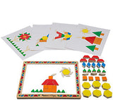 Melissa & Doug Deluxe Magnetic Pattern Blocks Set