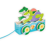 Melissa & Doug First Play Friendly Frogs Wooden Pull Toy